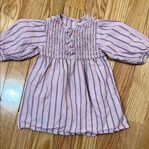 Pink and Purple Striped Baby Dress